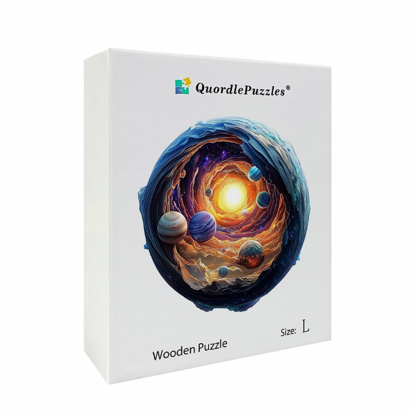 3D Drewniane Puzzle Kosmiczna Spirala
