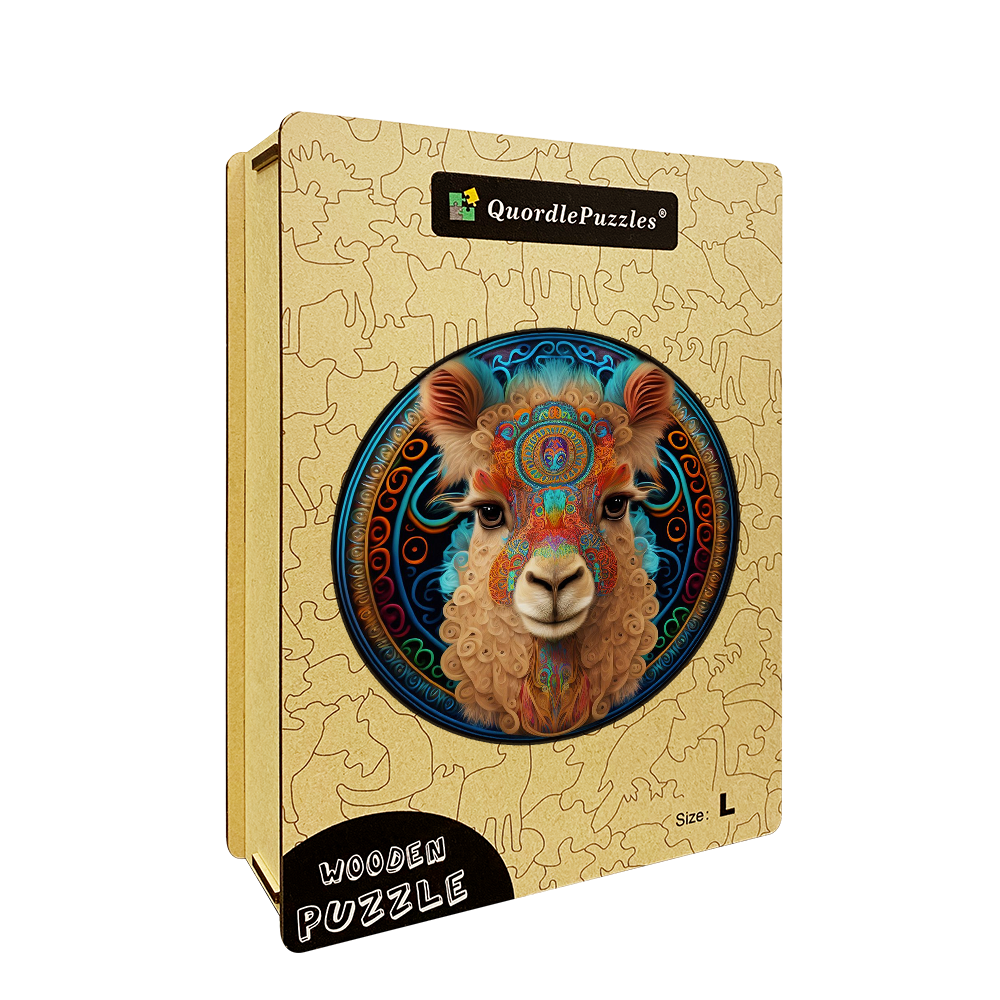 Drevené puzzle z alpaky mandala