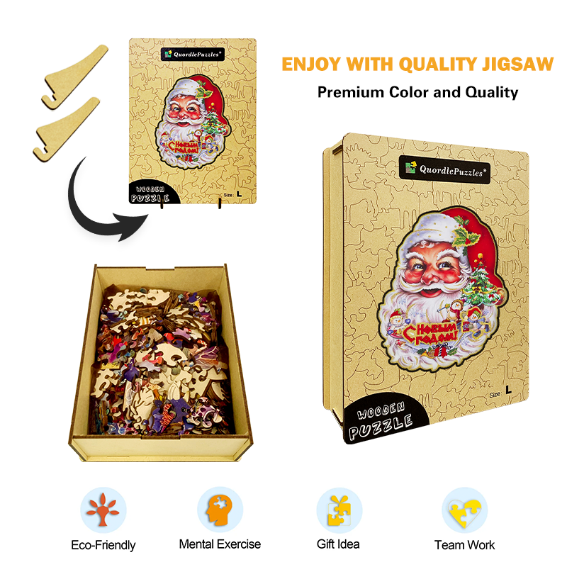 Puzzle santa na vianoce