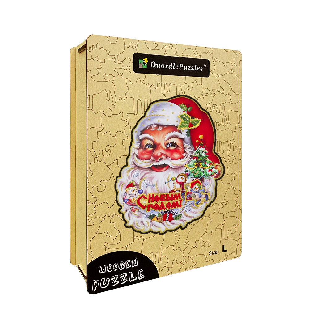 Puzzle santa na vianoce
