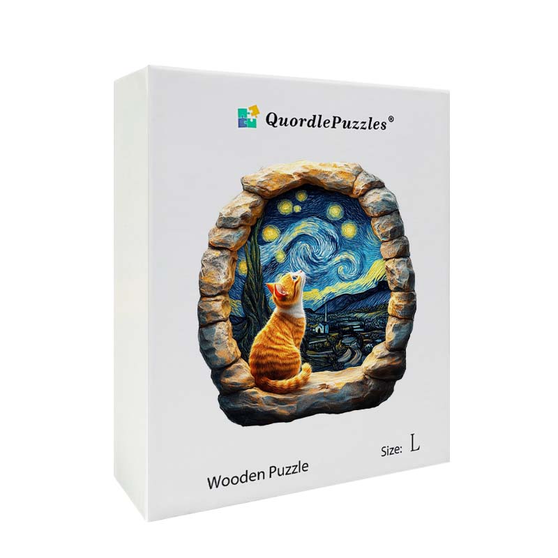 3D Drewniane Puzzle Chata pod Zorzą Polarną