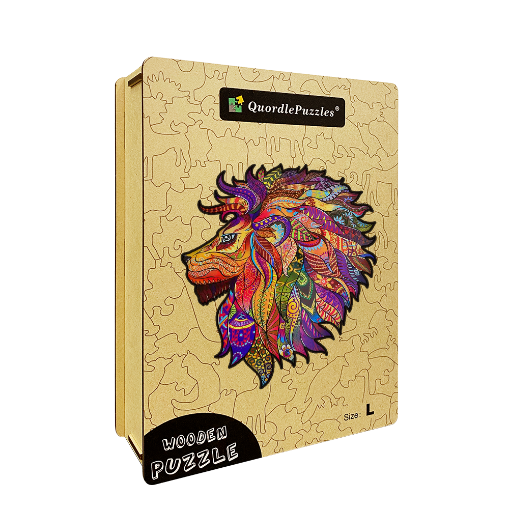 Nádherné puzzle s levím kráľom