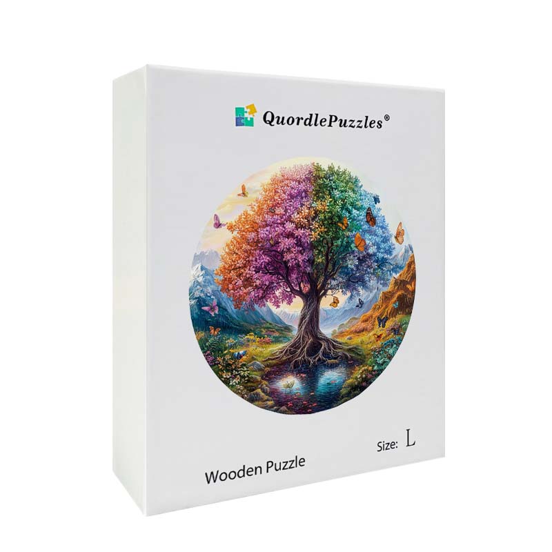 3D Drewniane Puzzle Drzewo Motyli