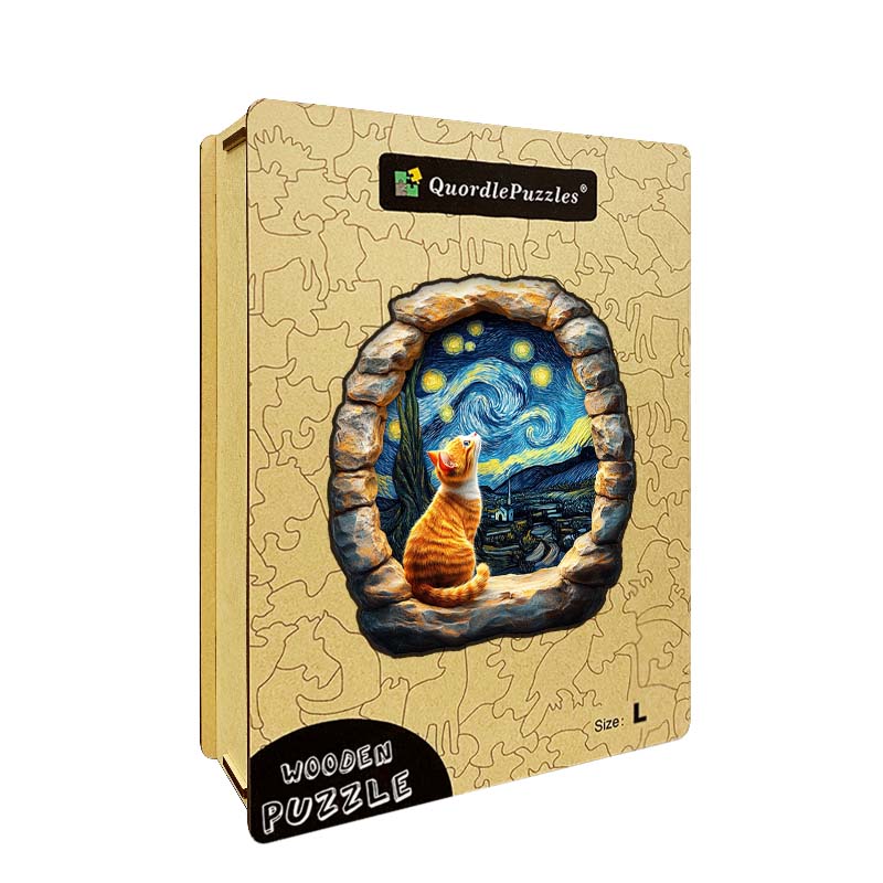 3D Drewniane Puzzle Chata pod Zorzą Polarną