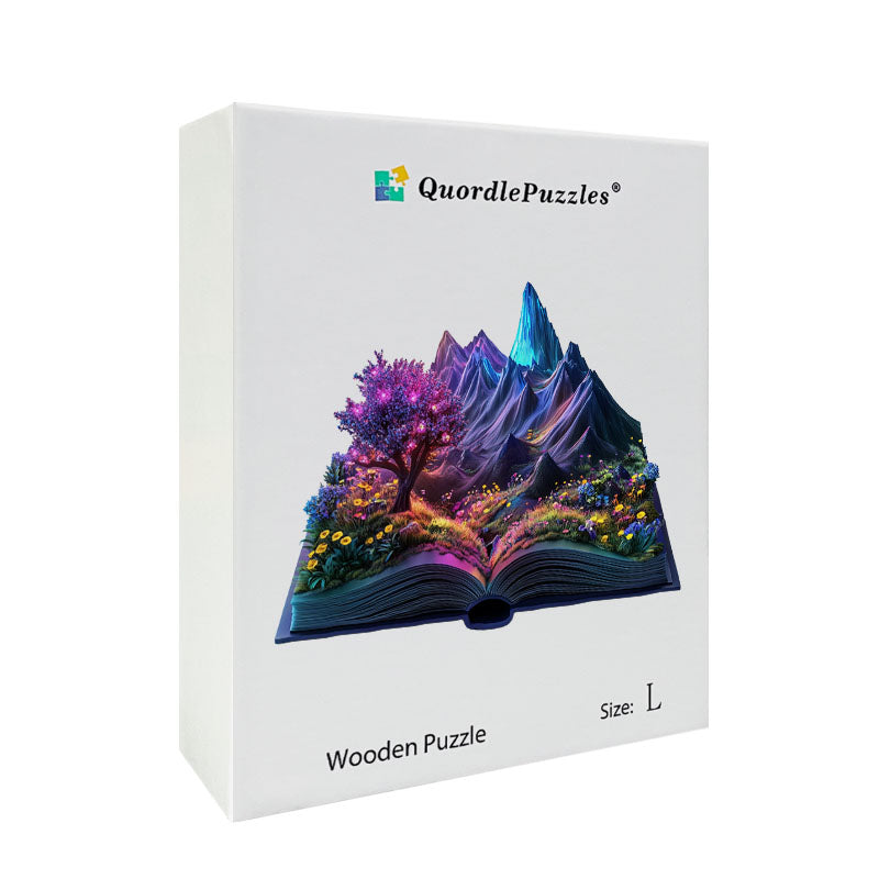 3D sopečná erupcia drevené puzzle