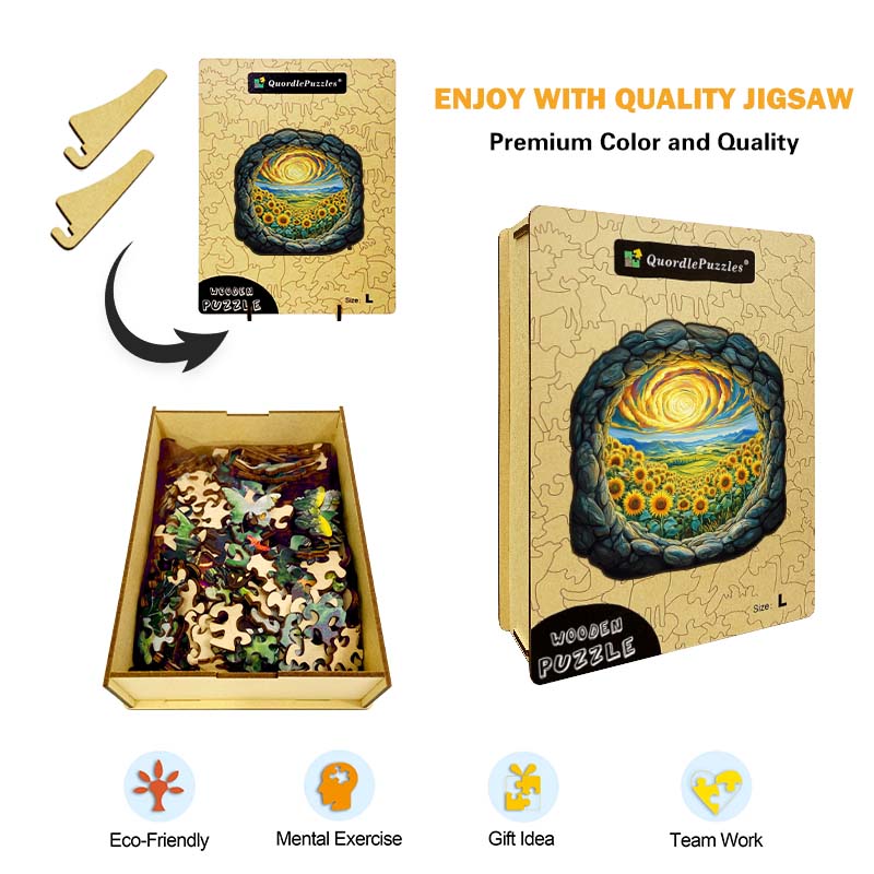 3D Drewniane Puzzle Królestwo Smoków
