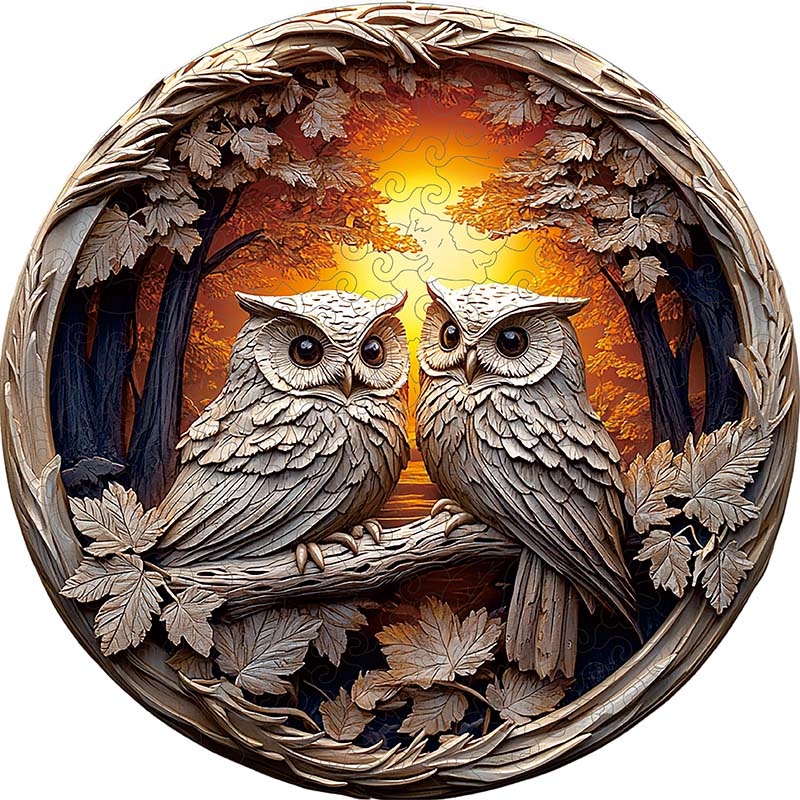 3D Drewniane Puzzle Krajobraz z Wodospadem
