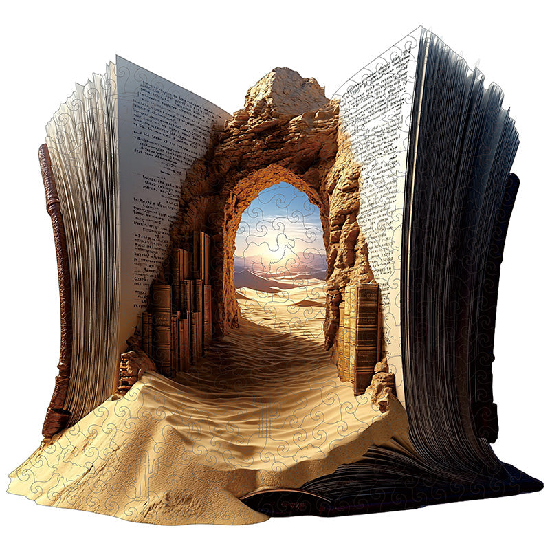 3D púštna brána drevené puzzle