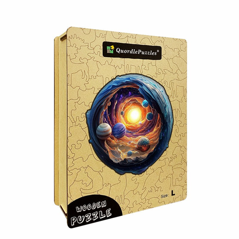 3D Drewniane Puzzle Kosmiczna Spirala