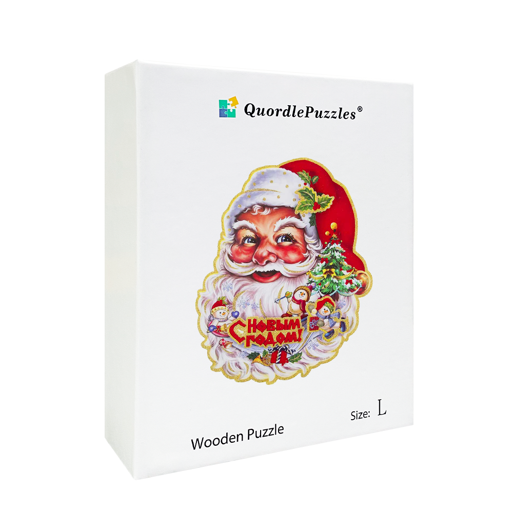 Puzzle santa na vianoce