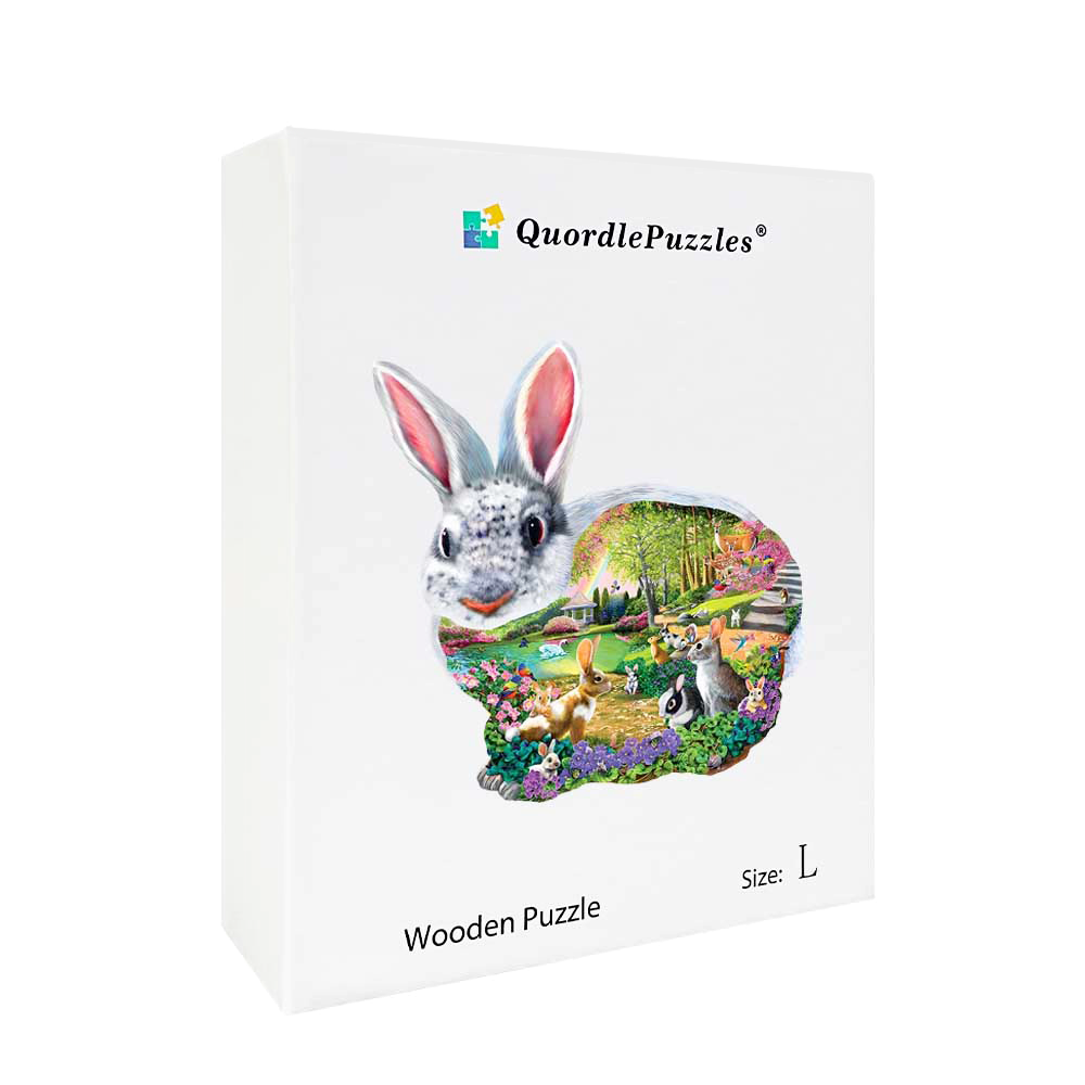 🔥Posledný deň 92% - drevená skladačka bunny hollow