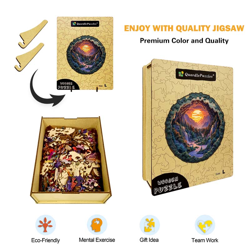 3D Drewniane Puzzle Smok