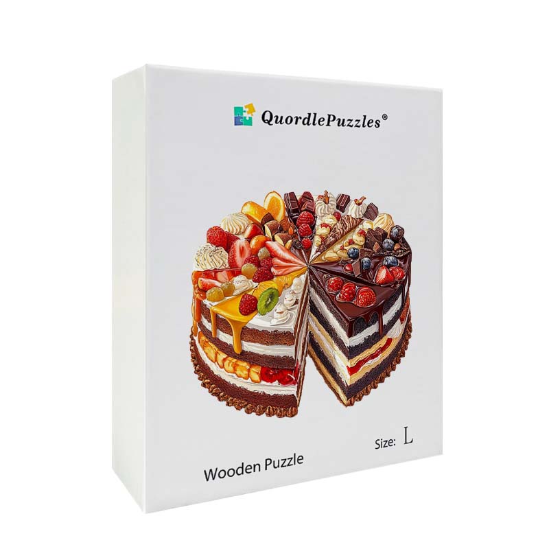 3D Drewniane Puzzle Jesienny Kotek