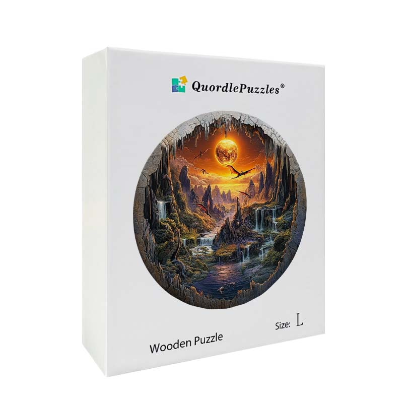 3D Drewniane Puzzle Królestwo Smoków