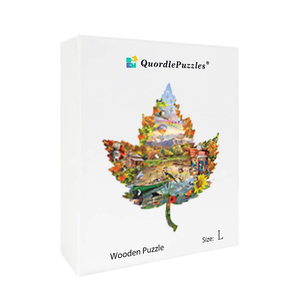 Drevené puzzle jesenné pobrežie