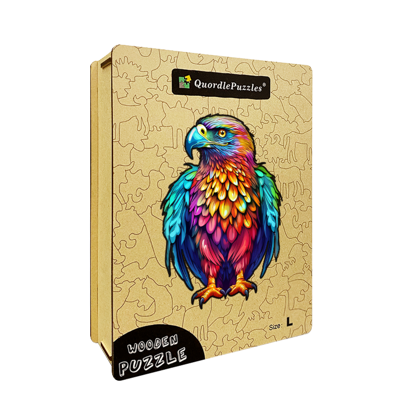 Drevené puzzle vznešené a majestátne orly