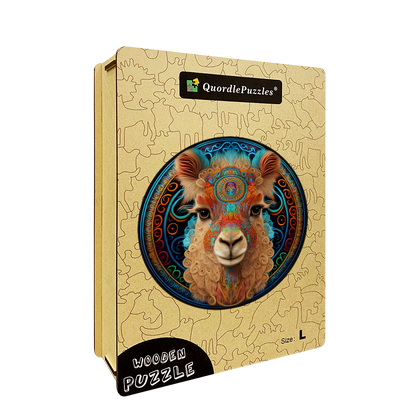 Drevené puzzle z alpaky mandala