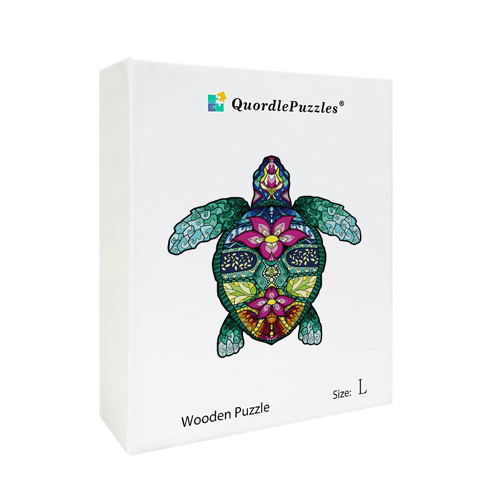 Drevené puzzle korytnačka šalvia