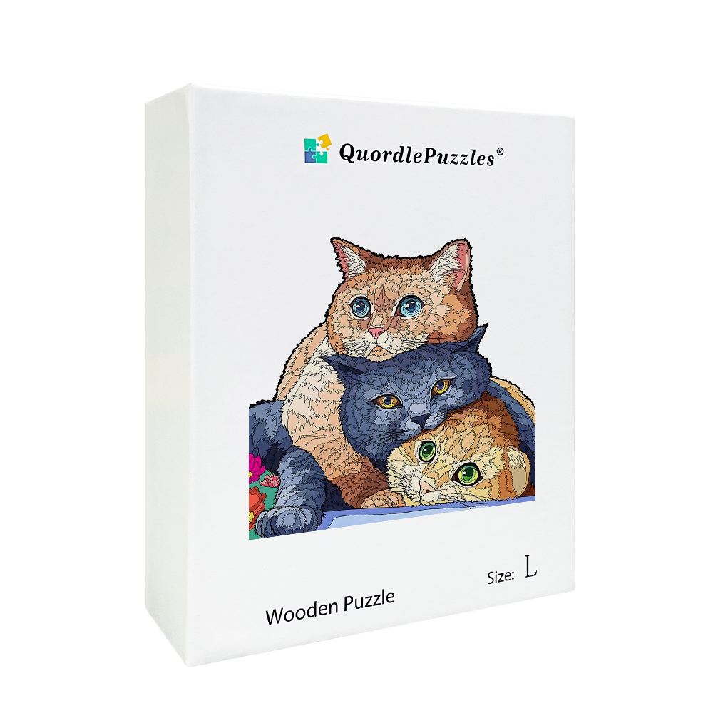 Puzzle tri mačky