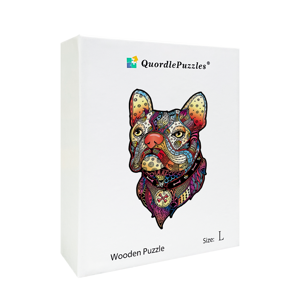 Farebné puzzle francúzsky buldoček