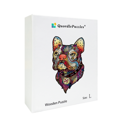 Farebné puzzle francúzsky buldoček