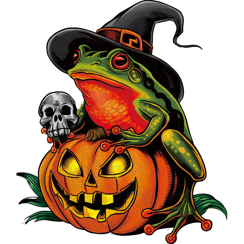 Halloweenska žaba tekvica