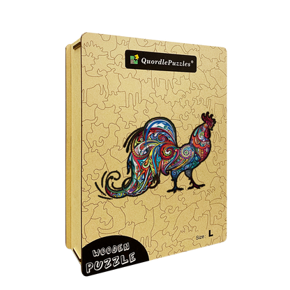 Farebné puzzle kohút