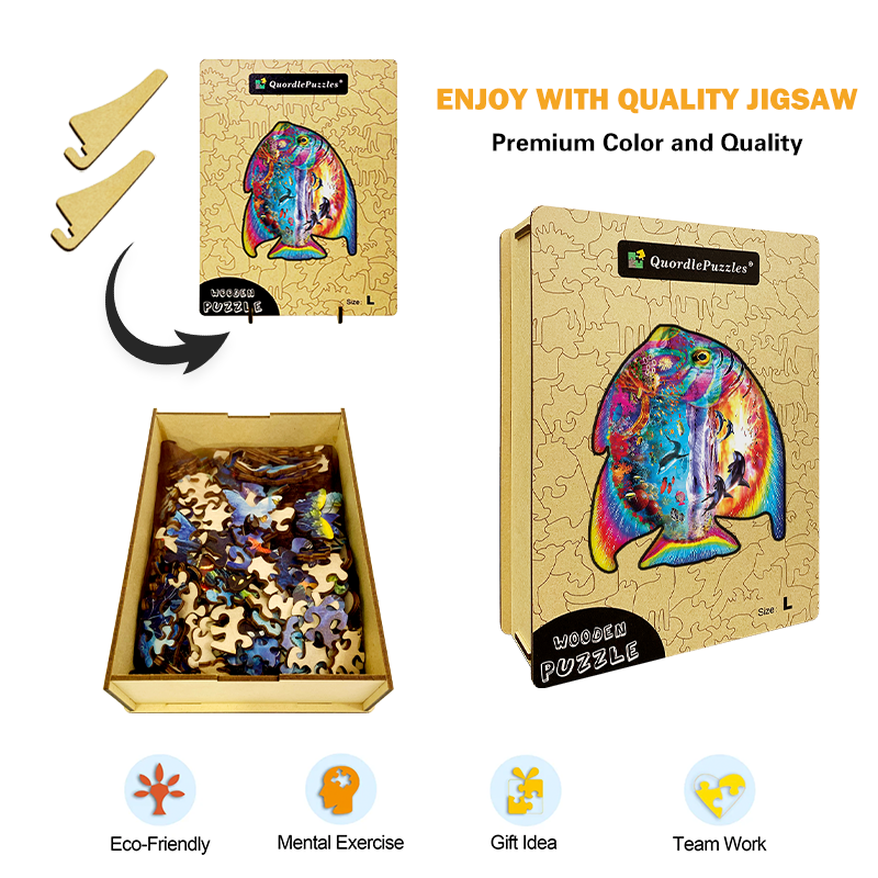 Puzzle s dúhovou rybou