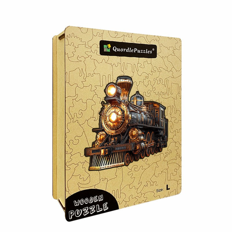 3D Drewniane Puzzle Parowóz