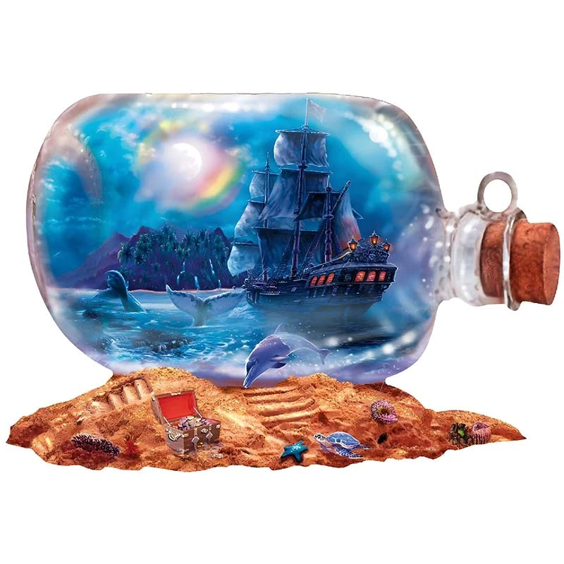 Puzzle s fľašou snov