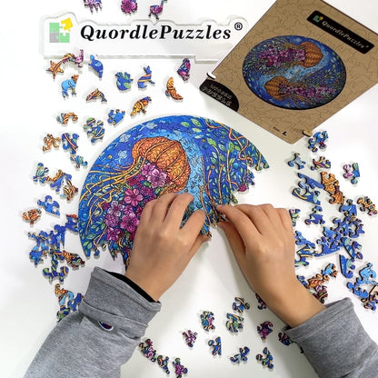 Dvojité puzzle medúzy
