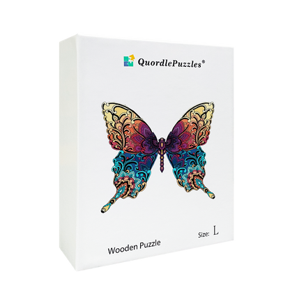 Farebné motýľové puzzle