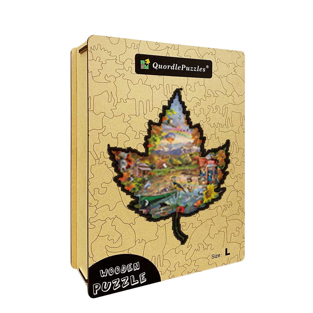 Drevené puzzle jesenné pobrežie