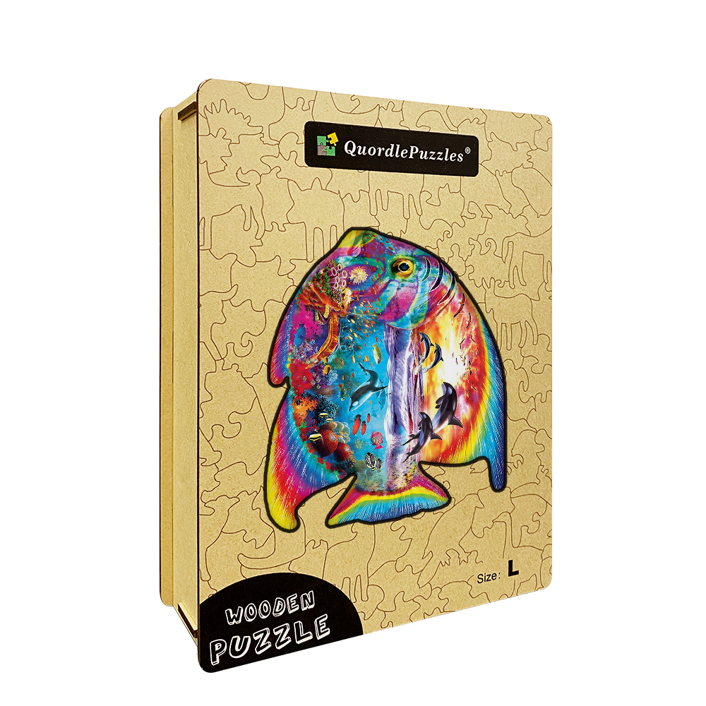 Puzzle s dúhovou rybou