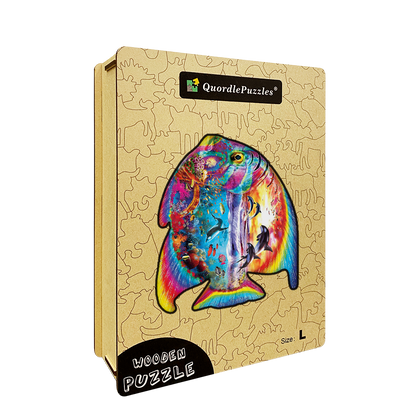 Puzzle s dúhovou rybou