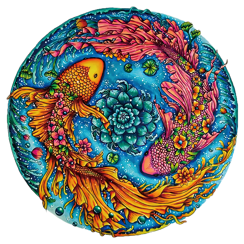 Dvojité rybie puzzle