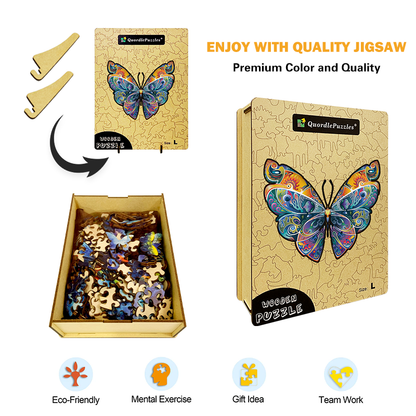 Jasný motýľ puzzle