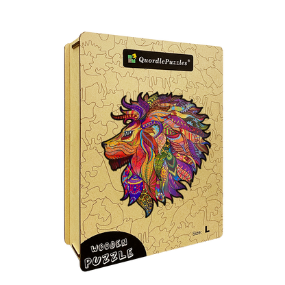 Nádherné puzzle s levím kráľom