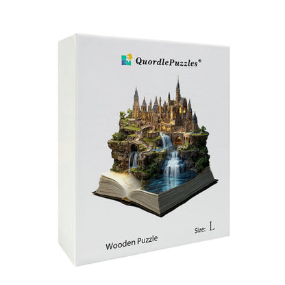 3D gotický hrad drevené puzzle