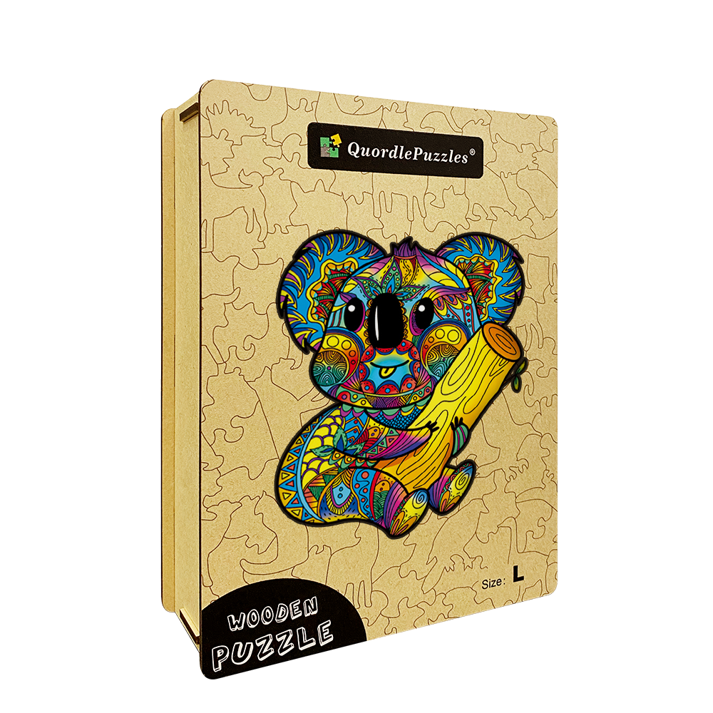 Farebné puzzle s koalou