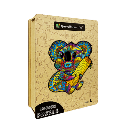 Farebné puzzle s koalou