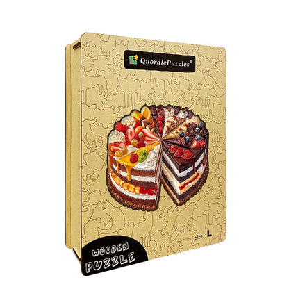3D Drewniane Puzzle Jesienny Kotek