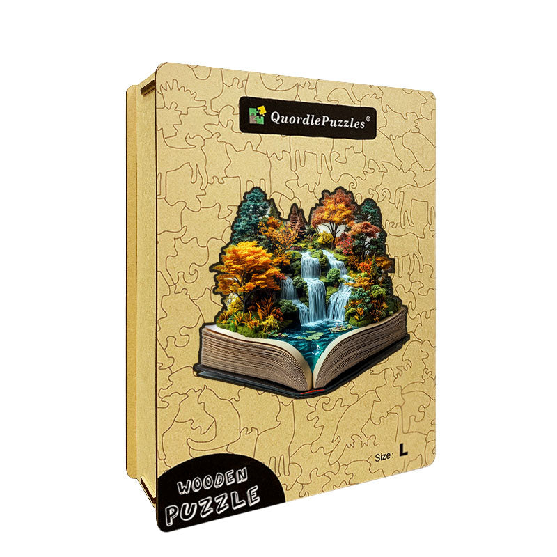 3D majestátne vodopády drevené puzzle