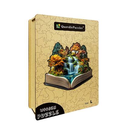 3D majestátne vodopády drevené puzzle