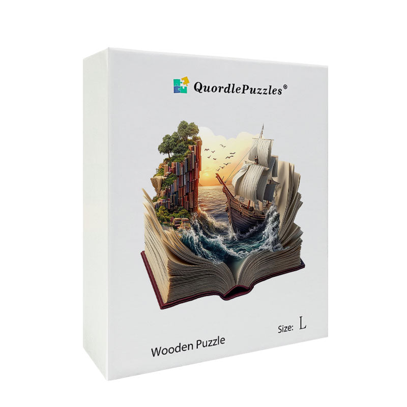 3D staroveká loď dobrodružstvo drevené puzzle