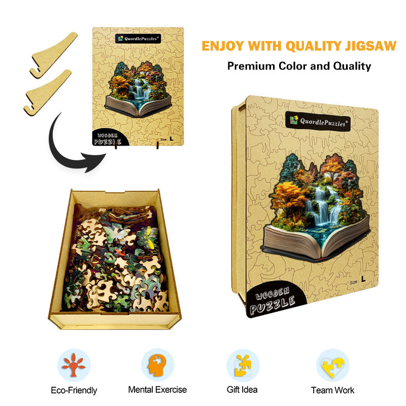 3D majestátne vodopády drevené puzzle