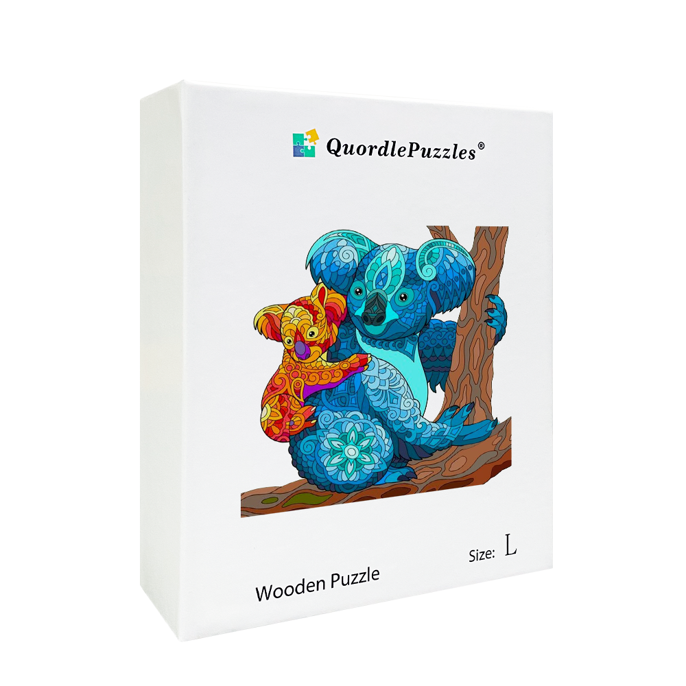 Puzzle matka a dieťa s koalou