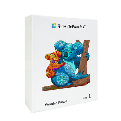 Puzzle matka a dieťa s koalou