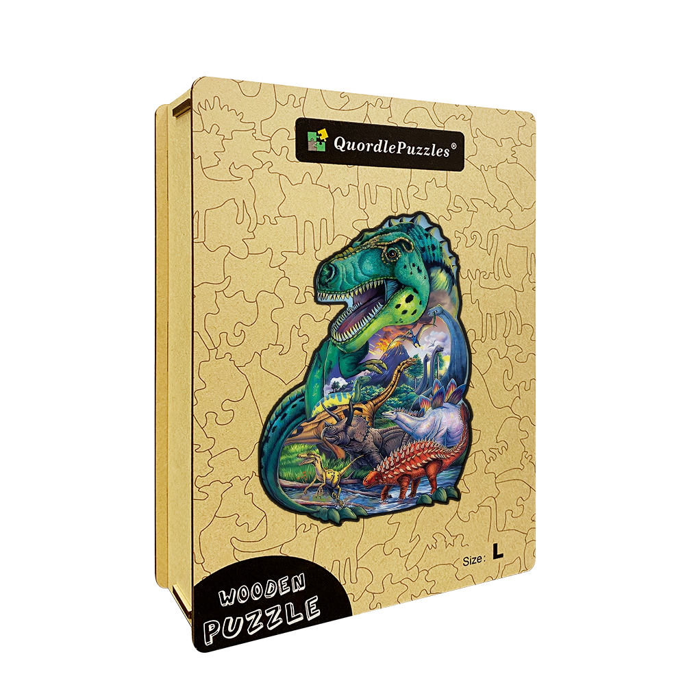 Puzzle dinosaury a sopky