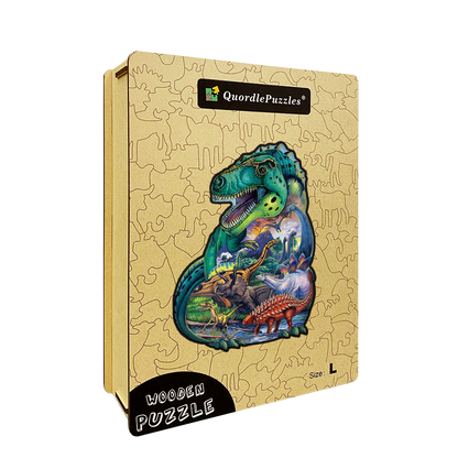 Puzzle dinosaury a sopky